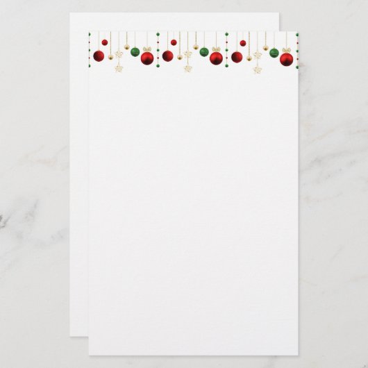 Holiday Garland Briefpapier (Vorne/Hinten)