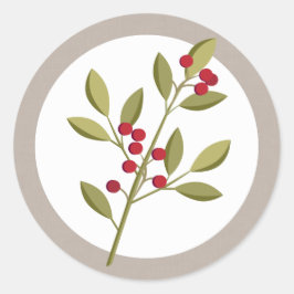 Holiday Garland Christmas Berry Umschlag Aufkleber
