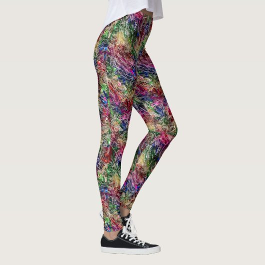 Holiday Garland Mehrfarbige Leggings (Rechts)