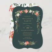 Holiday Garland Party Einladung (Vorne/Hinten)