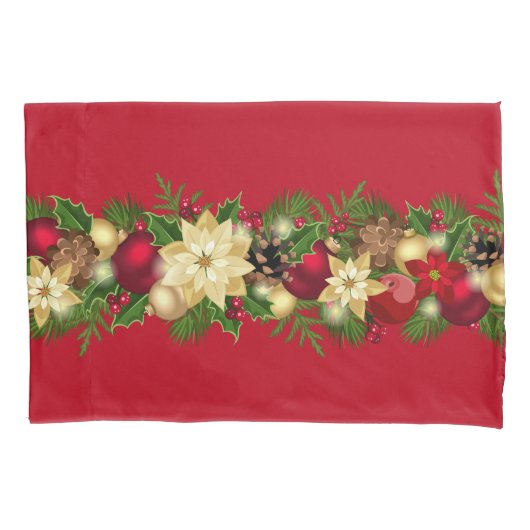 Holiday Garland Pillowcase Kissenbezug (Vorderseite)