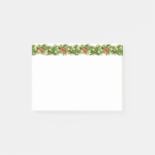 Holiday Garland Post-it-Hinweise Post-it Klebezettel (Vorderseite)