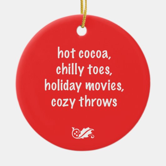 Holiday Geem Red Ornament (Vorne)