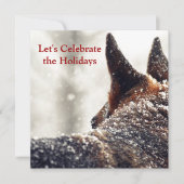 Holiday German Shepherd Einladung (Vorderseite)