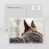 Holiday German Shepherd Feiertagspostkarte (Vorne/Hinten)