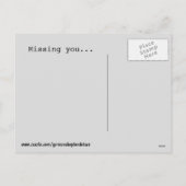 Holiday German Shepherd Feiertagspostkarte (Rückseite)