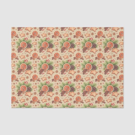 Holiday Gewürzspinnpapier Seidenpapier (Vorderseite)