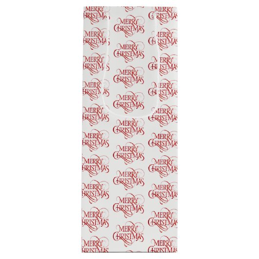 Holiday Gift Bag Geschenktüte Für Weinflaschen (Vorderseite)