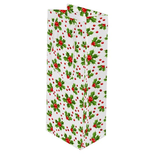 Holiday Gift Bag Geschenktüte Für Weinflaschen (Vorderseite Schrägansicht)