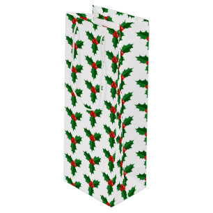Holiday Gift Bag-Holly Geschenktüte Für Weinflaschen