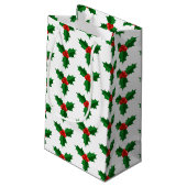 Holiday Gift Bag-Holly Kleine Geschenktüte (Rückseite Schrägansicht)