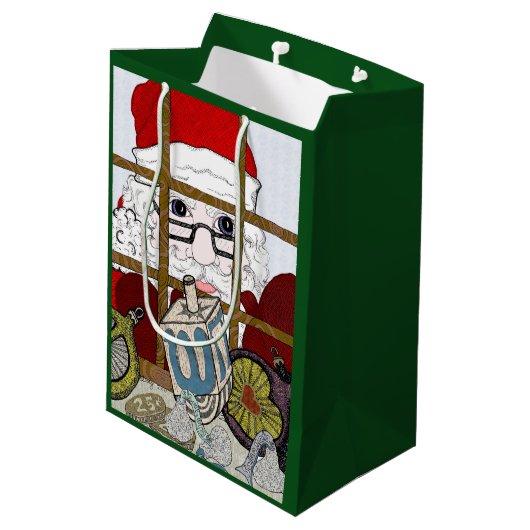 Holiday Gift Bag Mittlere Geschenktüte (Rückseite Schrägansicht)
