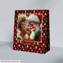 Holiday Gift Bag Watercolor Kirche Santa Claudia V