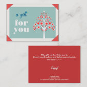 Holiday Gift Certificate Rabattkarte (Vorne/Hinten)