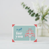 Holiday Gift Certificate Rabattkarte (Stehend Vorderseite)