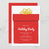 Holiday Gift Exchange Party Einladung (Vorne/Hinten)