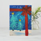 Holiday Gift Feiertagskarte (Stehend Vorderseite)