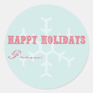Holiday Gift Labels Runder Aufkleber