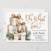 Holiday Gift Party Einladung (Vorderseite)