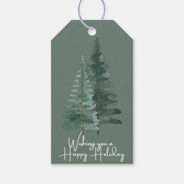 Holiday Gift Tag | Green Wrapping Tag Set Geschenkanhänger