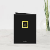 Holiday Gilt Folded Grußkarte Karte (Rückseite)