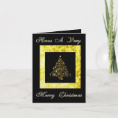 Holiday Gilt Folded Grußkarte Karte (Vorderseite)