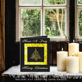 Holiday Gilt Folded Grußkarte Karte