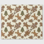 Holiday Gingerbread Collection Geschenkpapier (Flach)