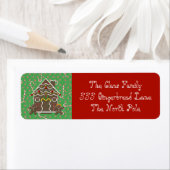 Holiday Gingerbread House Address Labels (Insitu)