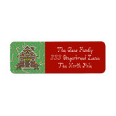 Holiday Gingerbread House Address Labels (Vorne)