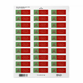 Holiday Gingerbread House Address Labels (Vorne)