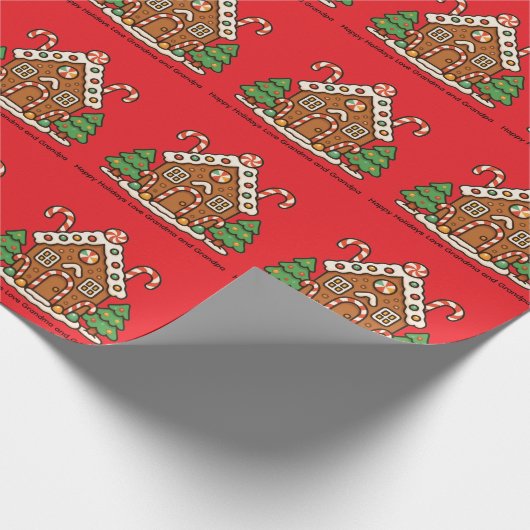 Holiday Gingerbread House Geschenkpapier (Ecke)