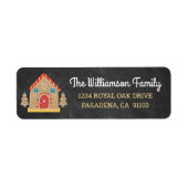 Holiday Gingerbread House Niedlich Chalkboard Scri (Vorne)