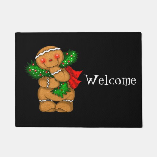 Holiday Gingerbread Man Doormat Fußmatte (Vorderseite)