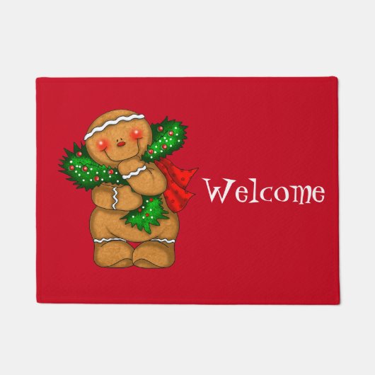 Holiday Gingerbread Man Doormat Fußmatte (Vorderseite)