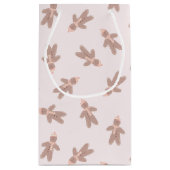 Holiday Gingerbread Man pink Kleine Geschenktüte (Rückseite)