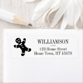 Holiday Gingerbread Man Rücksendeadresse (Insitu)