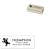 Holiday Gingerbread Man Rücksendeadresse Gummistempel (Stempel)