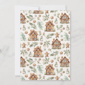 Holiday Gingerbread Party Einladung (Rückseite)