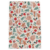 Holiday Gingerbread, Rentier & Christmas Tree Mittlere Geschenktüte (Rückseite)