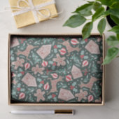 Holiday Gingerbread, Rentier & Christmas Tree Seidenpapier (Geschenk)