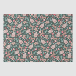 Holiday Gingerbread, Rentier & Christmas Tree Seidenpapier