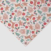 Holiday Gingerbread, Rentier & Christmas Tree Seidenpapier (Detail)