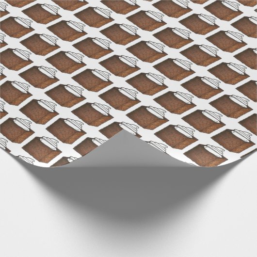 Holiday Gingerbrot Cake Slice Weihnachtsabend Geschenkpapier (Ecke)