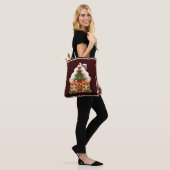 Holiday Gingerbrot House Tote Bag Tasche (Am Model)