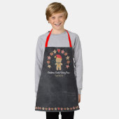 Holiday Gingerbrot Man Kid Backen Crew Halbpension Schürze (Getragen)
