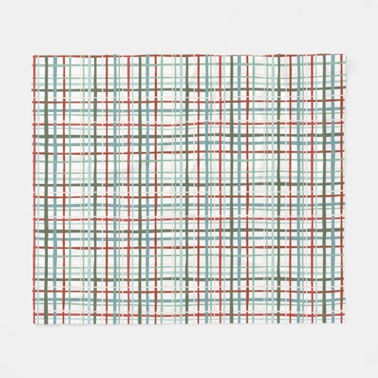 Holiday Gingham - Friedlich Fleecedecke (Vorderseite (Horizontal))