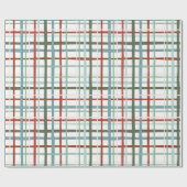 Holiday Gingham - Friedlich Geschenkpapier (Flach)