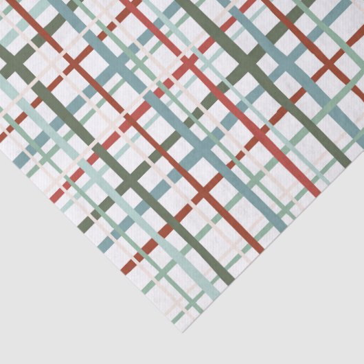 Holiday Gingham - Friedlich Seidenpapier (Detail)