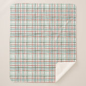Holiday Gingham - Friedlich Sherpadecke (Vorderseite)